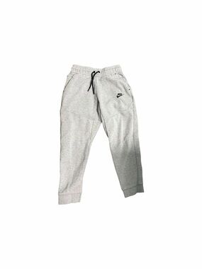 Nike Kids Heather Gray Jogger Sweatpants with Black Drawstring Size Medium